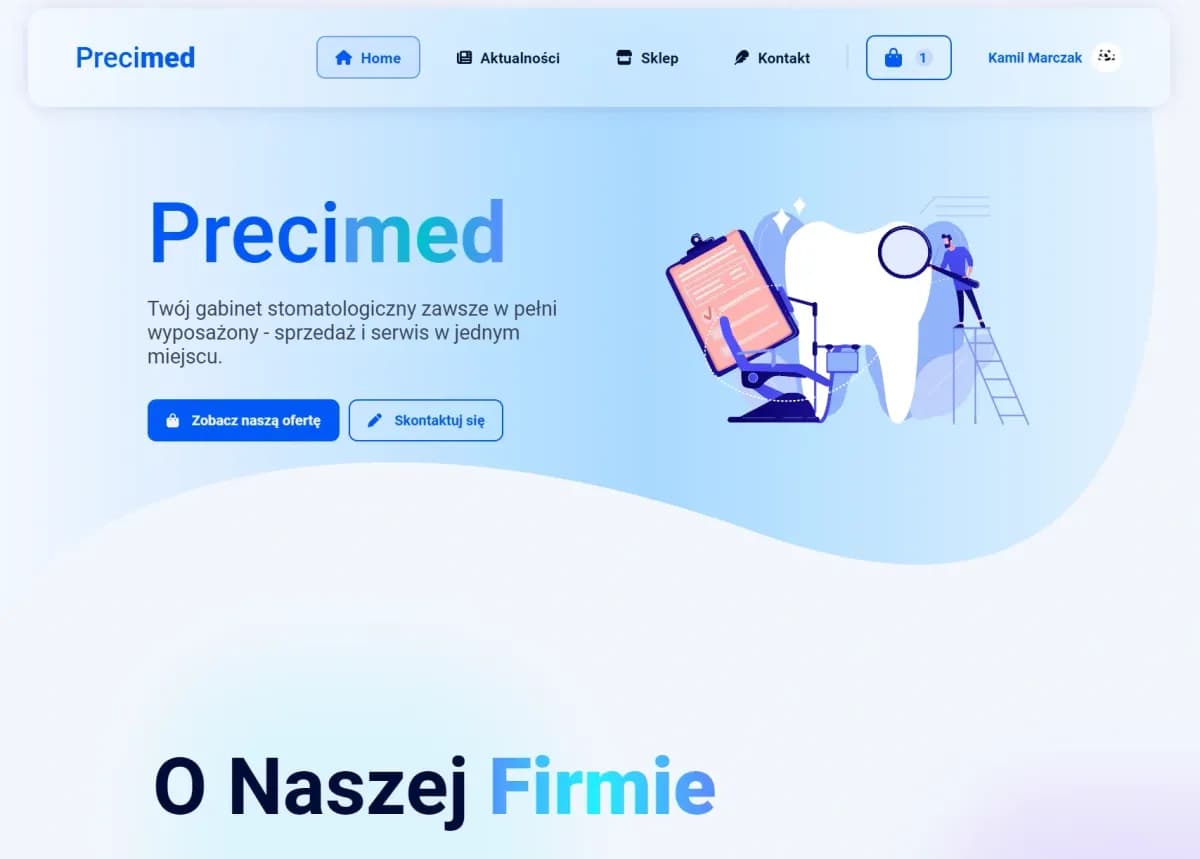 Precimed: zrzut ekranu